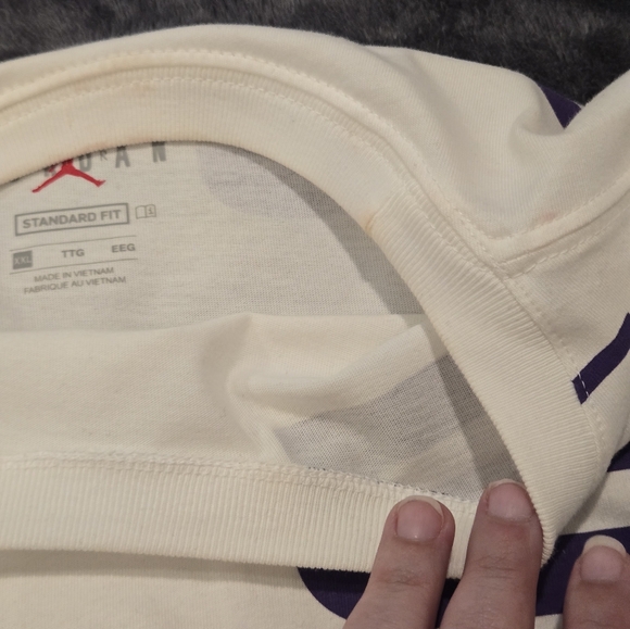 Jordan Air Stretch T Shirt Jumpman Tee Top Retro AJ1 Mid 1 RARE SIZE XXL - Picture 8 of 8